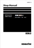 Komatsu HM300-2 Articulated Dump Truck Pdf Shop Repair Service Manual Sn 2001 and UP (JPN)
