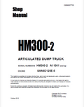 Komatsu HM300-2 Articulated Dump Truck Pdf Shop Repair Service Manual Sn A11001 and UP (USA)