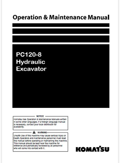 komatsu-pc120-8-hydraulic-excavator-pdf-operation-and-maintenance-manual