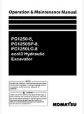 Komatsu PC1250-8, PC1250SP-8, PC1250LC-8 ecot3 Hydraulic Excavator Pdf Operation and Maintenance Manual