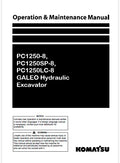 Komatsu PC1250-8, PC1250SP-8, PC1250LC-8 GALEO Hydraulic Excavator Pdf Operation and Maintenance Manual