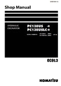Komatsu PC138US-8, PC138USLC-8 Crawler Excavator Ecot3 Pdf Repair Service Manual (Sn 20001 And Up)