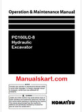 Komatsu PC160LC-8 Hydraulic Excavator Pdf Operation and Maintenance Manual