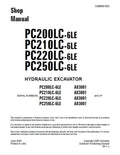 Komatsu PC200LC-6LE, PC210LC-6LE, PC220LC-6LE, PC250LC-6LE Excavator Pdf Repair Service Manual Pdf (Sn A83001 And Up)