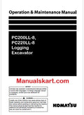 Komatsu PC200LL-8, PC220LL-8 Logging Excavator Pdf Operation and Maintenance Manual