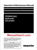 Komatsu PC200Z-6LE Hydraulic Excavator Pdf Operation and Maintenance Manual