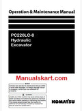 Komatsu PC220LC-8 Hydraulic Excavator Pdf Operation and Maintenance Manual