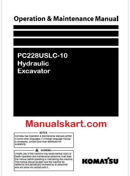 komatsu-pc228uslc-10-hydraulic-excavator-pdf-operation-and-maintenance-manual