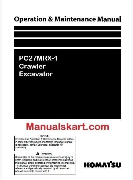 komatsu-pc27mrx-1-crawler-excavator-pdf-operation-and-maintenance-manual