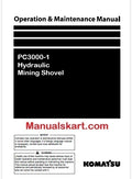 Komatsu PC3000-1 Hydraulic Mining Shovel Pdf Operation and Maintenance Manual