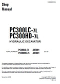 Komatsu PC300LC-7L, PC300HD-7L Crawler Hydraulic Excavator Pdf Shop Repair Service Manual (Sn A85001 And Up)