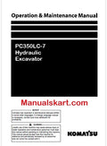 Komatsu PC350LC-7 Hydraulic Excavator Pdf Operation and Maintenance Manual