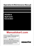 Komatsu PC450-8 Hydraulic Excavator Pdf Operation and Maintenance Manual