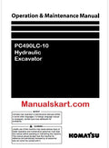 Komatsu PC490LC-10 Hydraulic Excavator Pdf Operation and Maintenance Manual