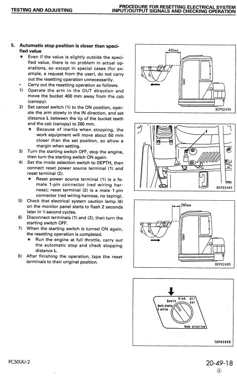 Komatsu PC58UU-3 Crawler Hydraulic Excavator Pdf Shop Repair Service Manual (Sn 20001 And UP)