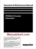 Komatsu PC60U-5 Crawler Excavator Pdf Operation and Maintenance Manual