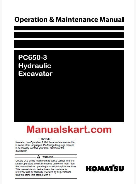 komatsu-pc650-3-hydraulic-excavator-pdf-operation-and-maintenance-manual