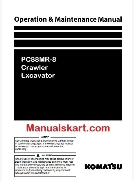 komatsu-pc88mr-8-crawler-excavator-pdf-operation-and-maintenance-manual