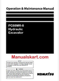 Komatsu PC88MR-8 Hydraulic Excavator Pdf Operation and Maintenance Manual