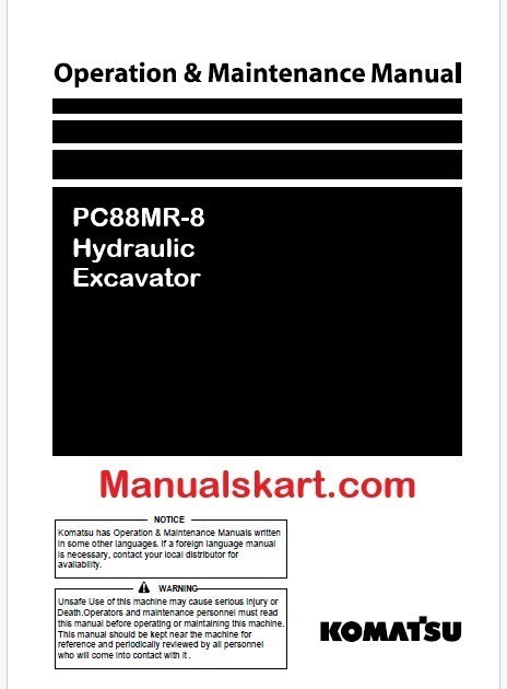 komatsu-pc88mr-8-hydraulic-excavator-pdf-operation-and-maintenance-manual