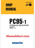 Komatsu PC95-1 Hydraulic Excavator Pdf Shop Repair Service Manual Sn 5000007 and UP