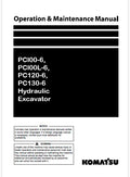 Komatsu PCl00-6, PCl00L-6, PC120-6, PC130-6 Hydraulic Excavator Pdf Operation and Maintenance Manual