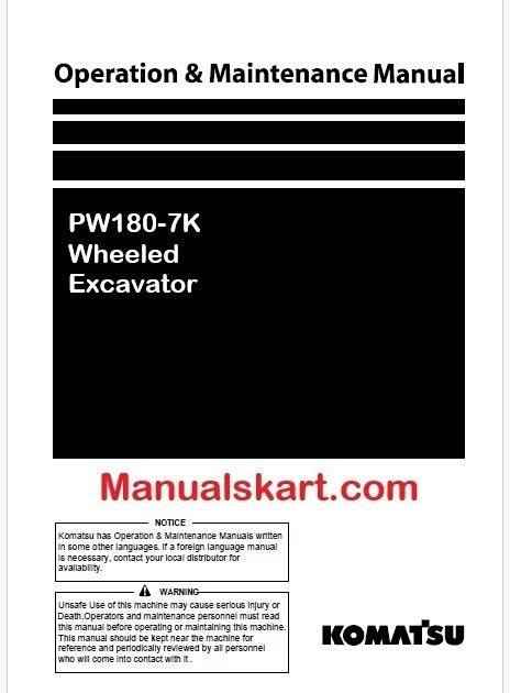komatsu-pw180-7k-wheeled-excavator-pdf-operation-and-maintenance-manua