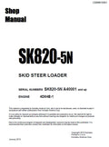 Komatsu SK820-5N Skid Steer Loader Pdf Shop Repair Service Manual (Sn A40001 And Up)