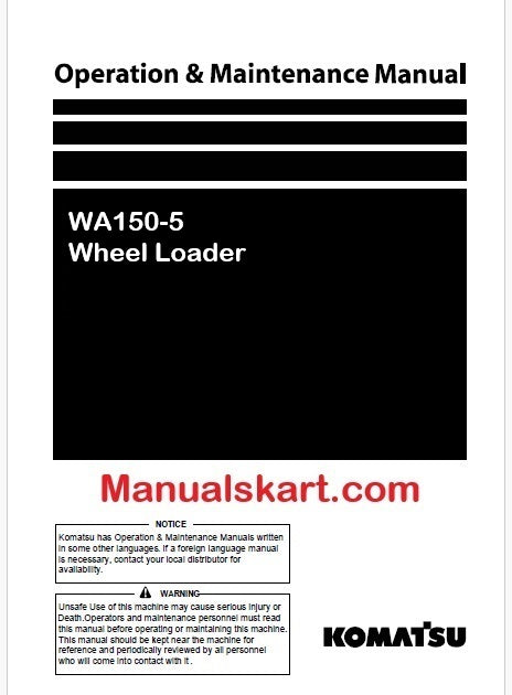 komatsu-wa150-5-wheel-loader-pdf-operation-and-maintenance-manual