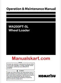 Komatsu WA200PT-5L Wheel Loader Pdf Operation and Maintenance Manual
