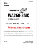 Komatsu WA250-3MC Avance Plus Wheel Loader Pdf Repair Service Manual Sn A71001 and UP