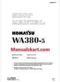 Komatsu WA380-5 Wheel Loader Pdf Repair Service Manual Sn 60001 and UP