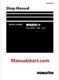 Komatsu WA600-8 Wheel Loader Pdf Repair Service Manual Sn 80001 and UP