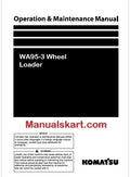 Komatsu WA95-3 Wheel Loader Pdf Operation and Maintenance Manual