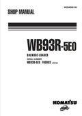 Komatsu WB93R-5E0 Backhoe Loader Pdf Shop Repair Service Manual
