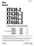 Komatsu XT430-2, XT430L-2, XT445L-2, XT450L-2 Crawler Feller Buncher Pdf Shop Repair Service Manual