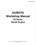 Kubota 05 Series Diesel Engine Pdf Repair Service Manual