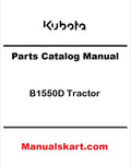 Kubota B1550D Tractor Pdf Parts Catalog Manual