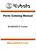 Kubota B1550HST-E Tractor Pdf Parts Catalog Manual