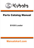 Kubota B1630 Loader Pdf Parts Catalog Manual