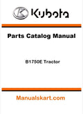 Kubota B1750E Tractor Pdf Parts Catalog Manual