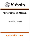 Kubota B2100D Tractor Pdf Parts Catalog Manual