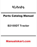 Kubota B2100DT Tractor Pdf Parts Catalog Manual