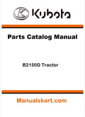 Kubota B2150D Tractor Pdf Parts Catalog Manual
