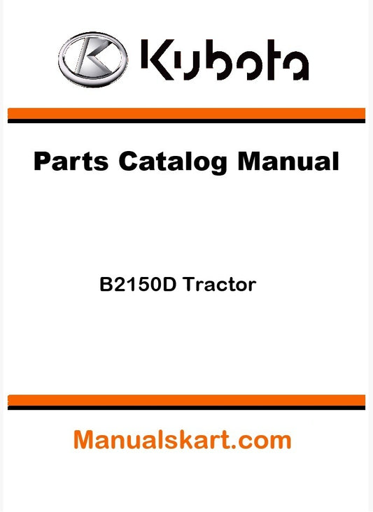 Kubota B2150D Tractor Pdf Parts Catalog Manual