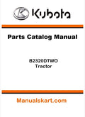 Kubota B2320DTWO Tractor Pdf Parts Catalog Manual