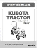 Kubota B2401DT, B2401DTWO, B2401DTN Tractor Pdf Operator's Manual