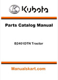 Kubota B2401DTN Tractor Pdf Parts Catalog Manual