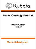 Kubota B3350SUHSD Tractor Pdf Parts Catalog Manual