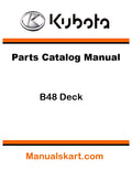 Kubota B48 Deck Pdf Parts Catalog Manual